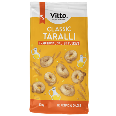 Classic taralli – traditional Italian crisp baked snacks