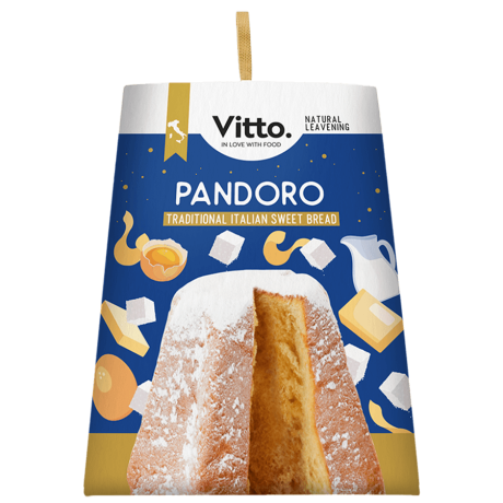 Italian Pandoro - Traditional italian sweet bread 1 Kg
