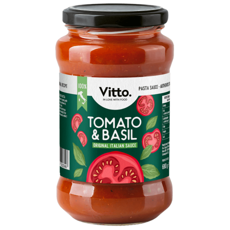 Product image Tomato & Basil Vitto Original Italian Sauce 380 g