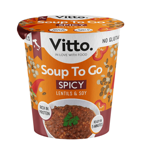 Spicy lentil soup pot – instant on-the-go meal with bold spices